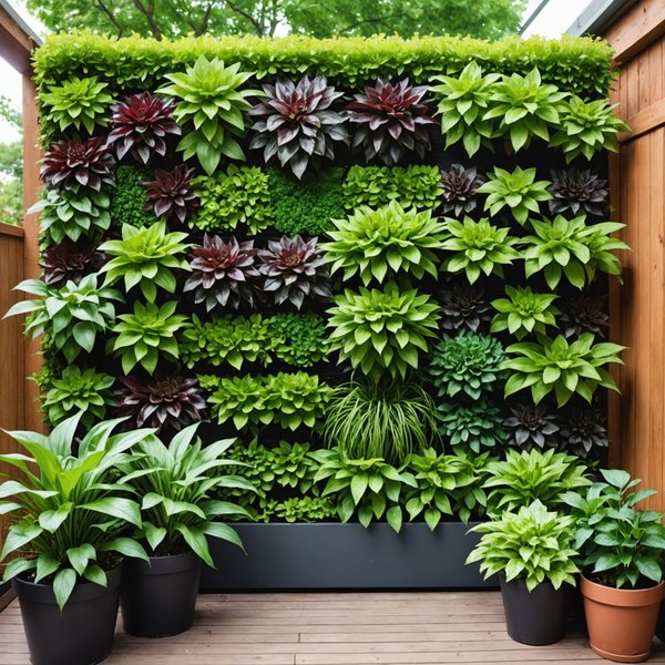 Welche Pflanzen eignen sich am besten für die Schaffung eines pflegeleichten vertikalen Gartens?